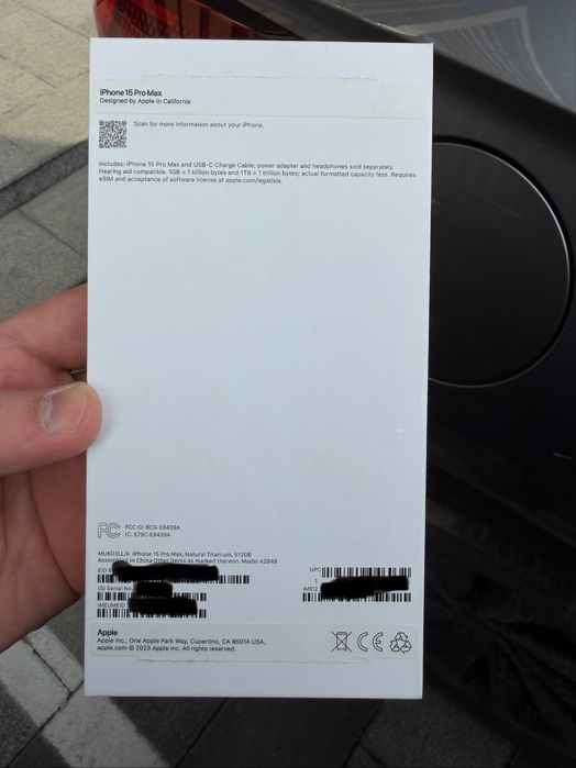 Iphone 15 pro max 512gb e-sim Natural Titanium