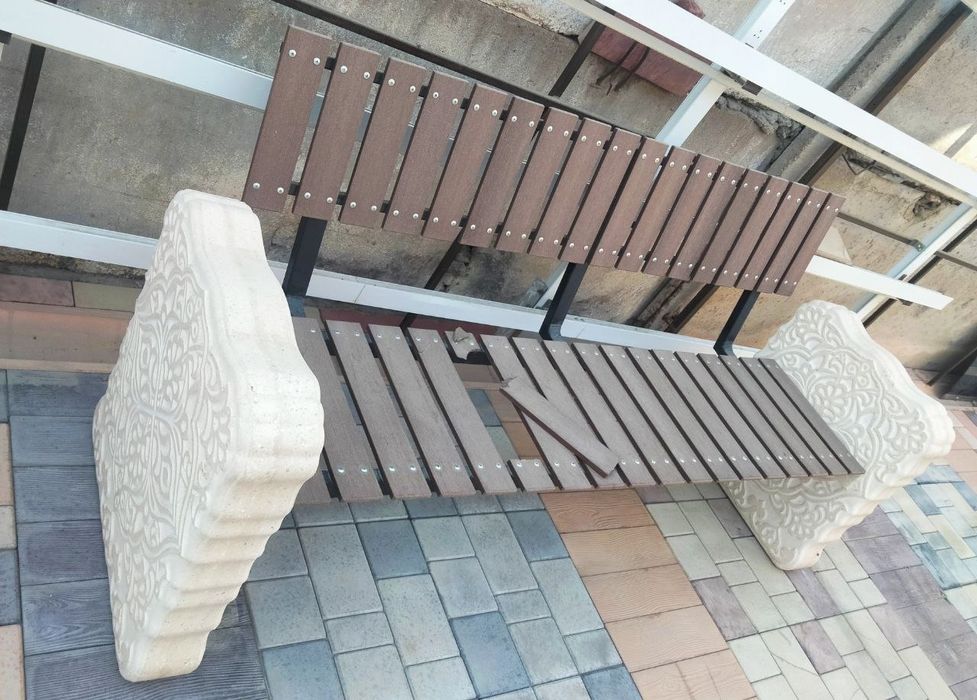 СКАМЕЙКИ ПАРКОВЫЕ бетонные урны ножки бетонные Ташкент распродажа