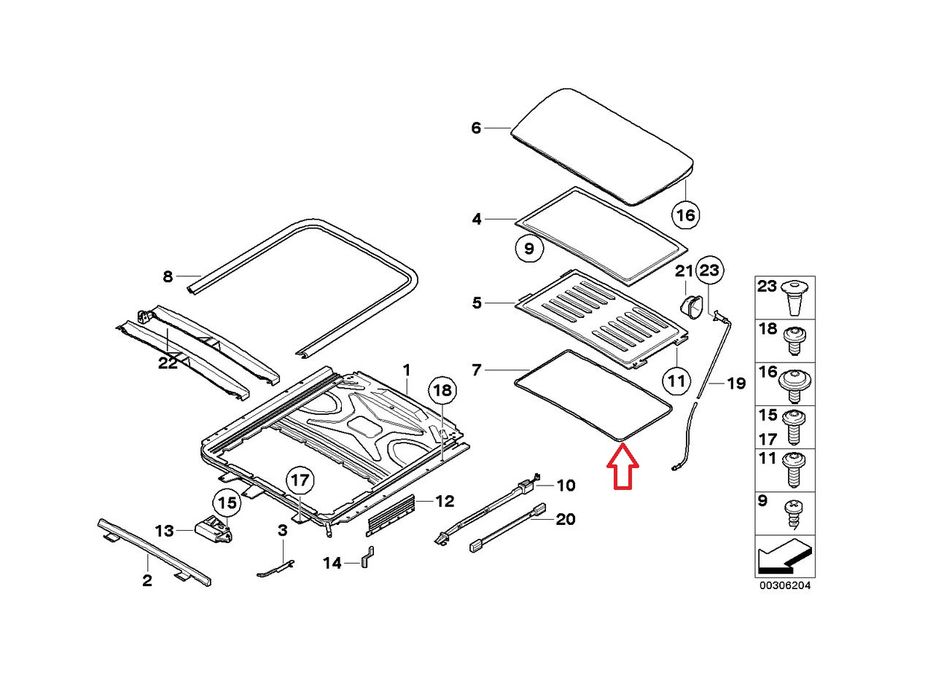 Уплътнение За Люк Bmw E46 E90 E39 E60 F10 G30 E32 E38 F01 G11