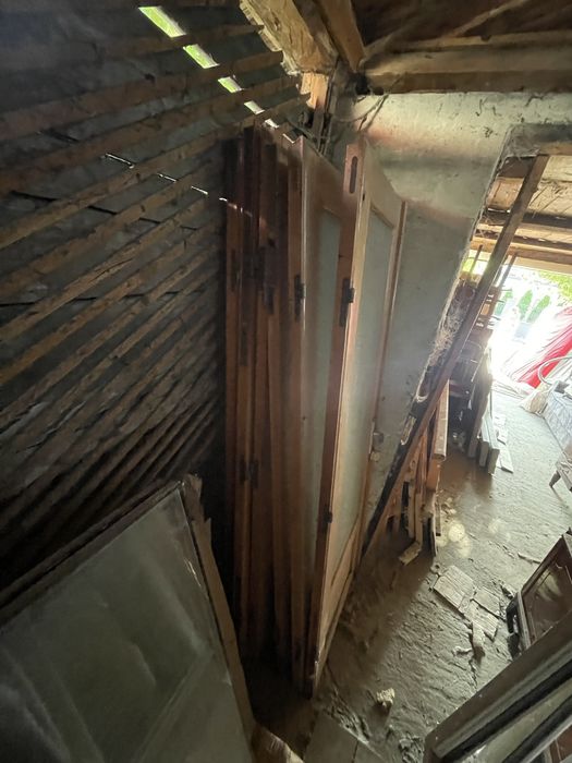 Rama cu sase usi glisanta din lemn masiv (brad)