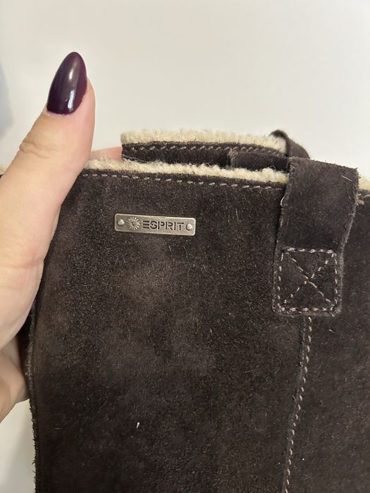 Ботуши Esprit естествен велур