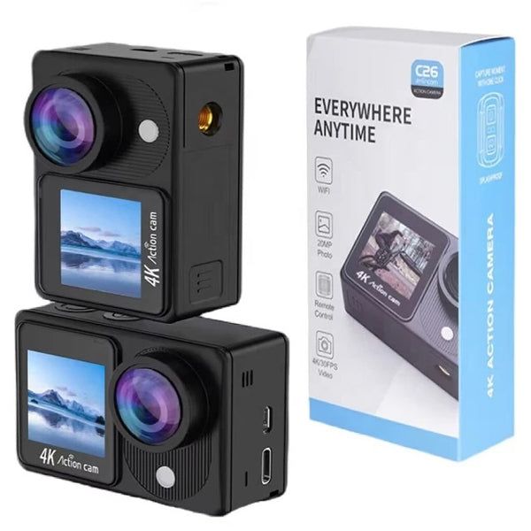 Екшън камера C26 - 4K/30FPS С WIFI водоустойчива до 30 метра /SPK064/