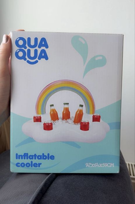 Colac gonflabil pentru băuturi și loc pentru gheață pentru plajă / piscină