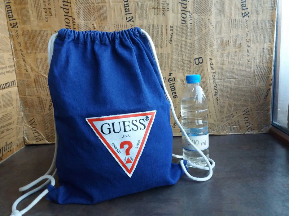 мешка,раница Guess-дънкова торба,текстилна чанта,гес
