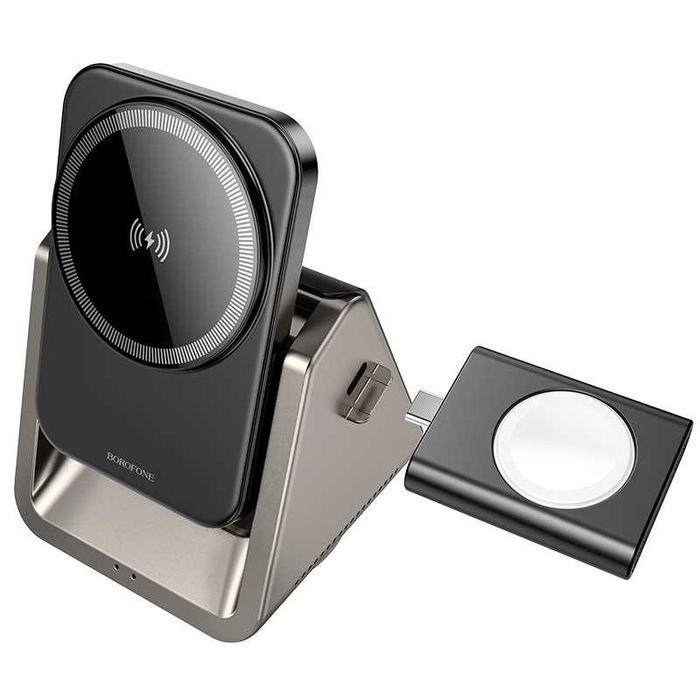 BOROFONE BQ30 Док-станция 3 в 1 Magnetic 20W iPhone 15 iWatch AirPods