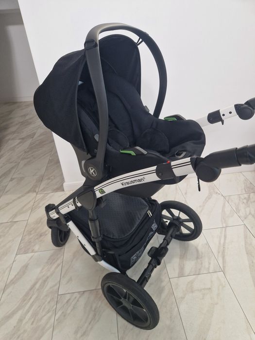 Cărucior Krausman 3 în 1 Poema Black Ediție Limitată