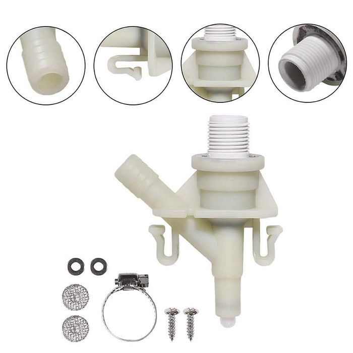 Kit supapă de apă pentru autorulote compatibil cu toaleta Dometic