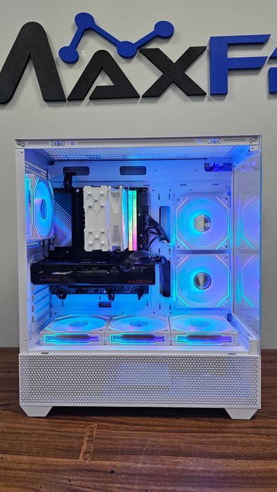 НОВО! RX 9060XT 8GB, Ryzen 5 7500f, 32GB RAM, 650W Геймърски компютър