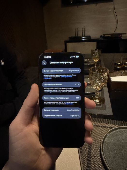 Iphone 15 pro темно синий