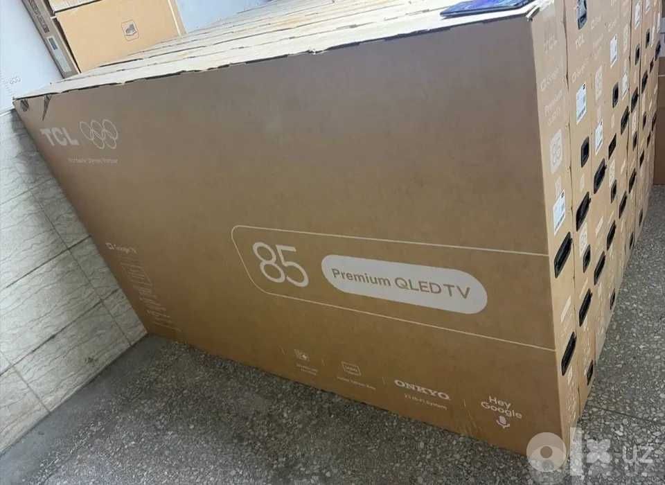 телевизор TCL 85 4K UHD  Smart TV, гарантия, доставка бесплатно