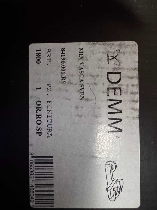 Baterie cada/dus, Demm, Sven, kit dus inclus, aur roz lucios