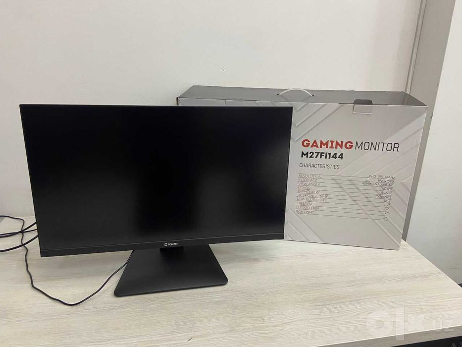 Игровой монитор BONZER 27" 144Hz. Четкое изображение и плавный гейминг