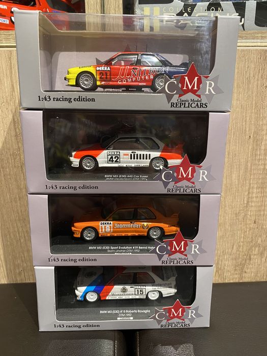 CMR BMW M3 (E30) machetă auto scara 1:43 an 1991 1992 DTM rally
