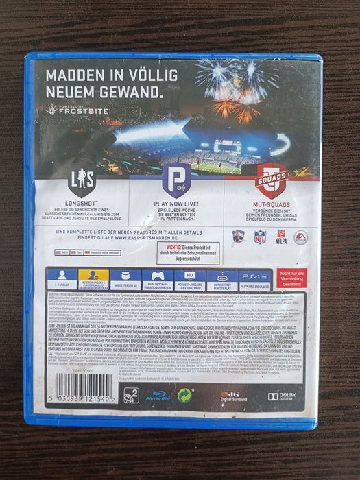 PlayStation 4, PS4, Madden NFL 18