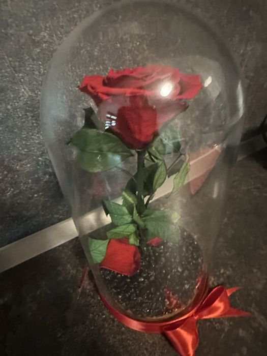 Вечна роза в стъкло
