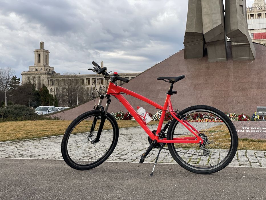 Bicicleta MTB roz neon