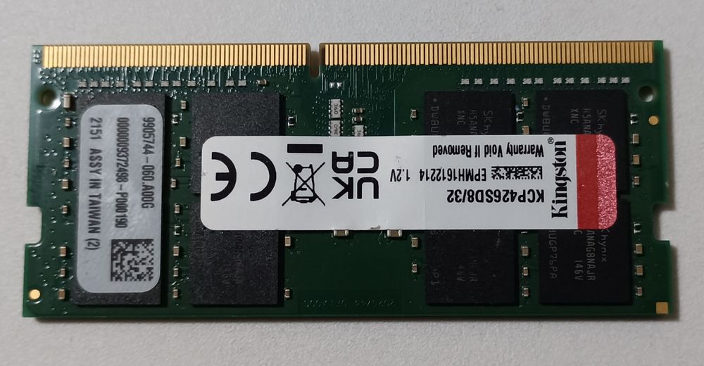32GB DDR4 RAM SODIMM за лаптоп