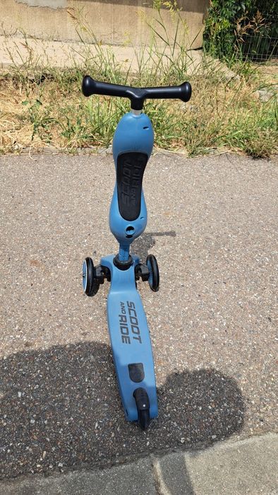 Trotinetă pentru copii 2 în 1 Scoot&Ride blue