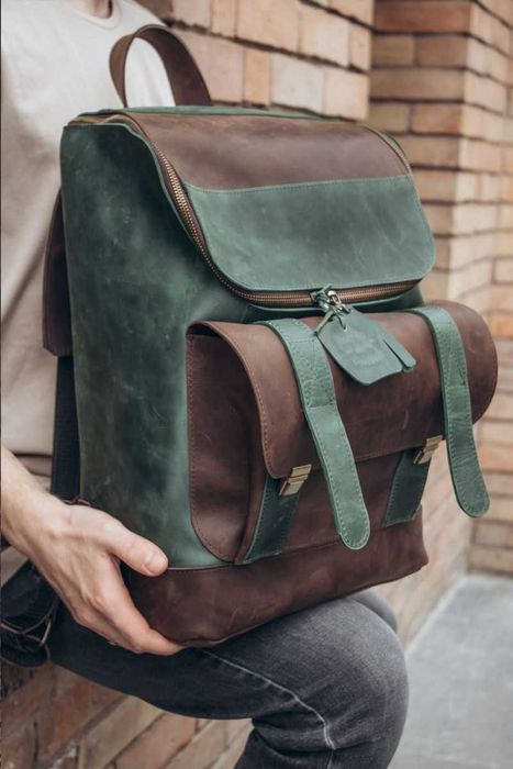 Rucsac din piele naturală. Rucsac pentru laptop. Leather Laptop backpack
