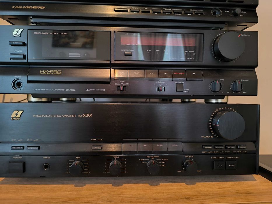 Аудио сет Sansui - усилвател, дек, cd, тунер