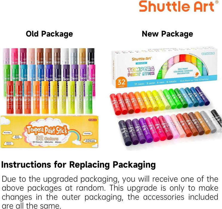 Темперна боя Shuttle Art 32 за хартия, стъкло и дърво