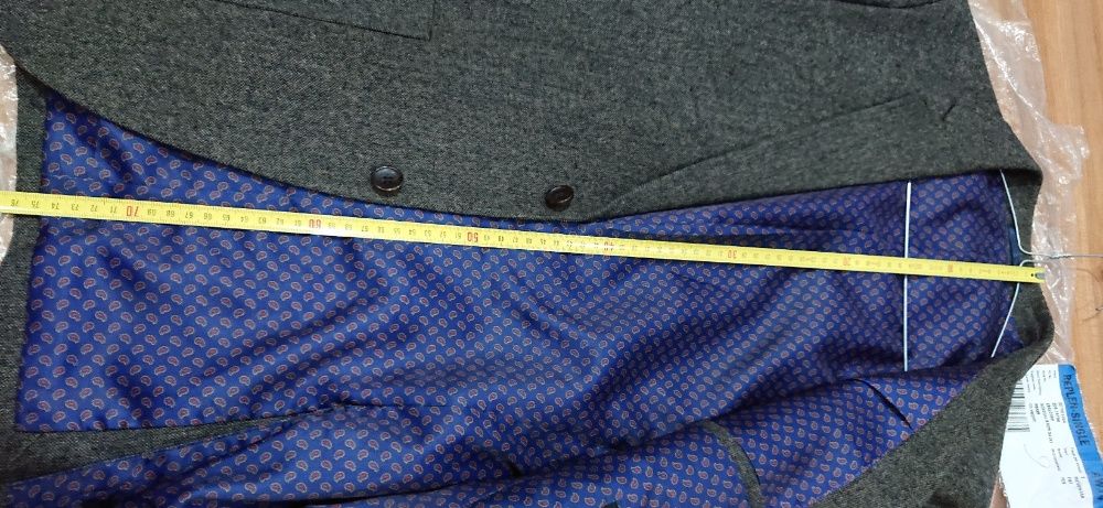 Пиджак F&F с декоративными заплатами на рукавах, размер L