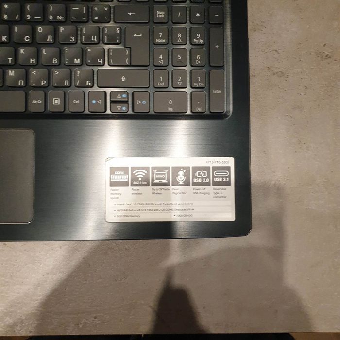 Лаптоп Acer Aspire 7