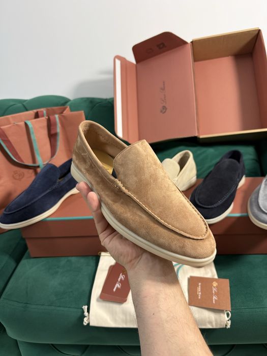 Mocasini Loro Piana piele naturala 100% Full Box colectie noua