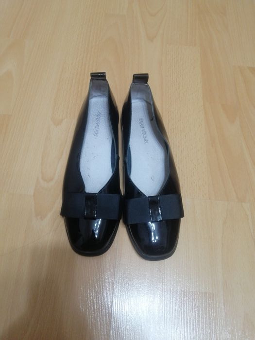 Балетки лак натуралка