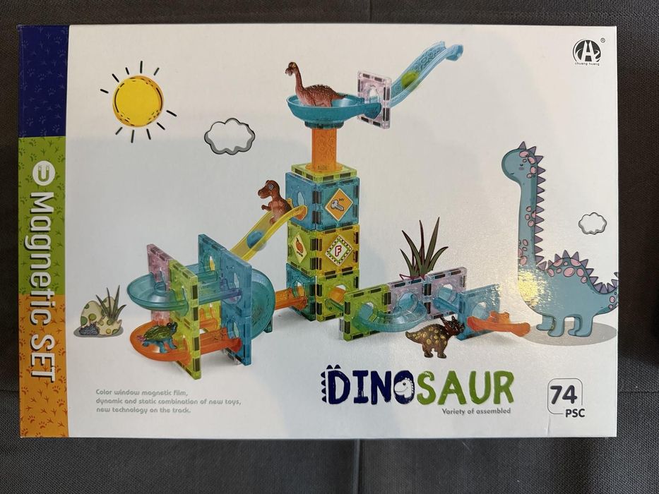 Парен Влак, Музикално килимче/пиано, Магнитен конструктор Динозавър