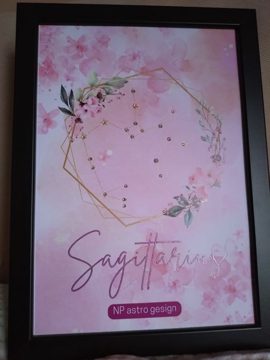 Арт съзвездие със зодиакален знак