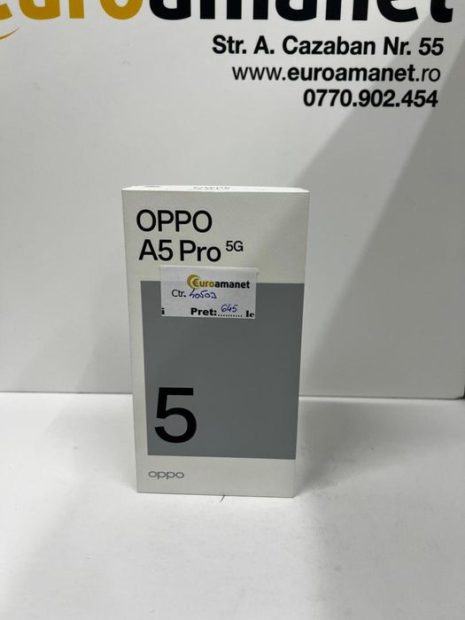 Telefon mobil OPPO A5 Pro, Dual SIM, 8GB RAM, 256GB -I-