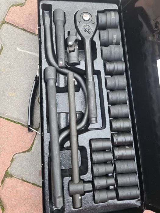 Trusa scule tubulare de forta 24 piese 1/2 6/12 laturi