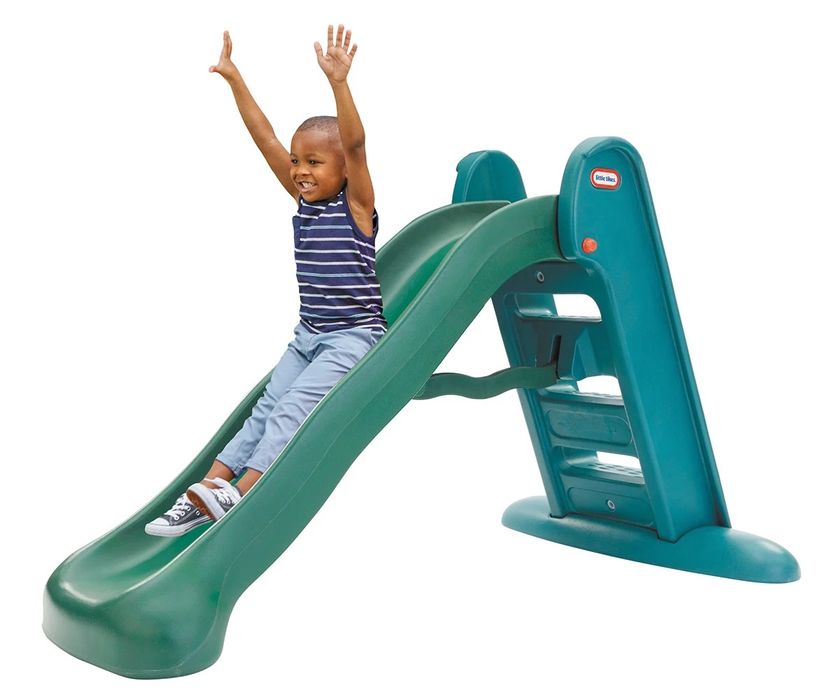 Голяма пързалка Little Tikes, зелена