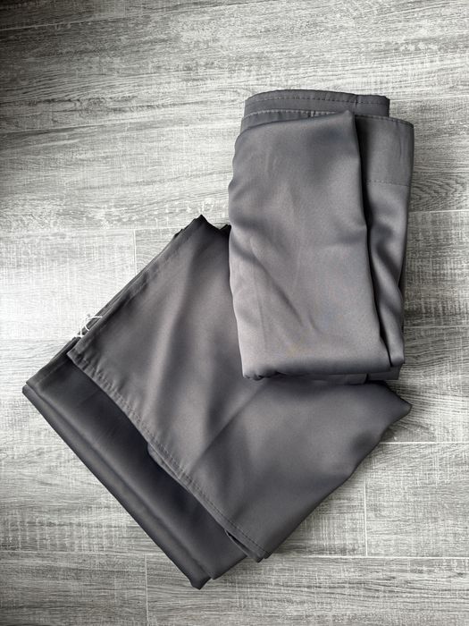 Draperii blackout gri cu rejansa