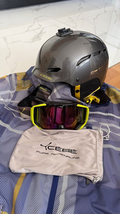 Пълен ски екип - яке, грейка, каска, маска и ръкавици