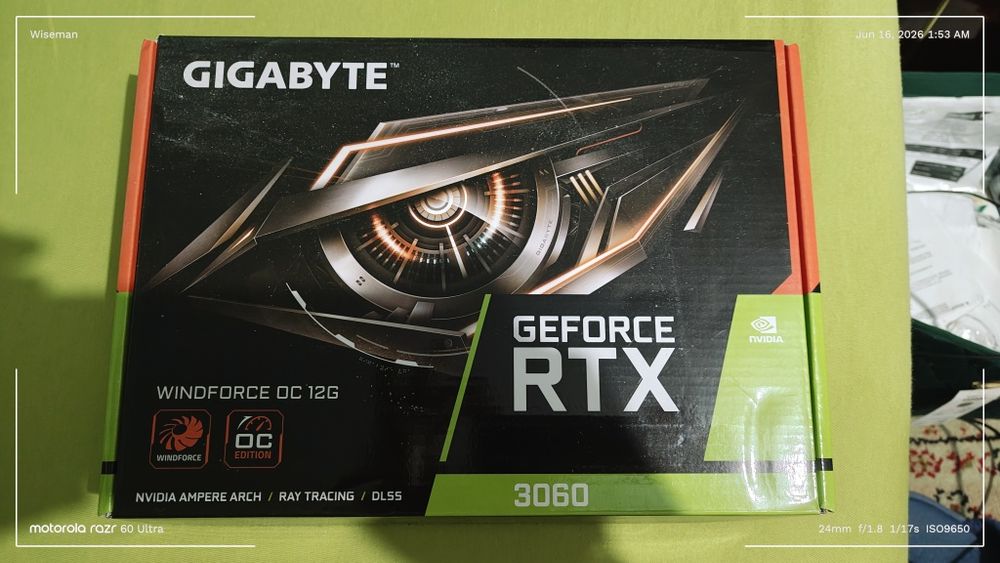 Placa video GigaByte Nvidia RTX 3060 12 GB aproape ca nouă