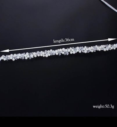 Diadema pentru mirese , coroana, coronita din perle si cristale