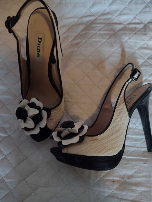 Sandale dama, panza, marime 37, toc de 12 cm, noi, 200 lei