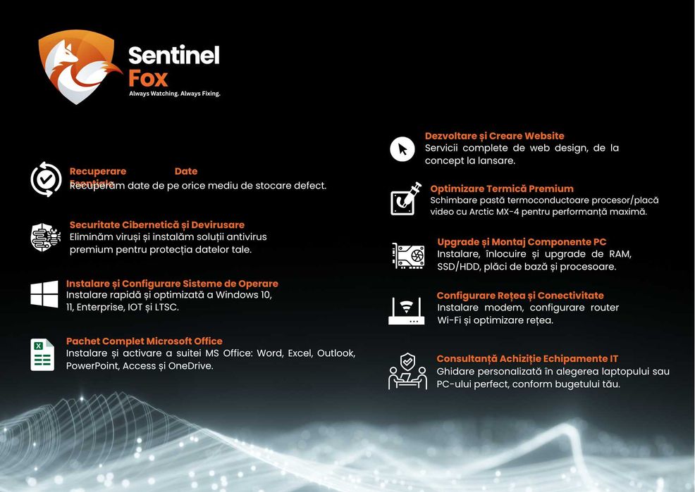 Servicii IT & Soluții Tehnice Profesionale | Expertiză Garantată