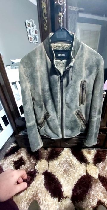 Geaca din piele de caprioara barbati