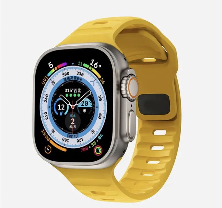 Curea SPG Ceas Apple Watch 6 7 SE 8 9 10ULTRA Folie Silicon Sticla Hus