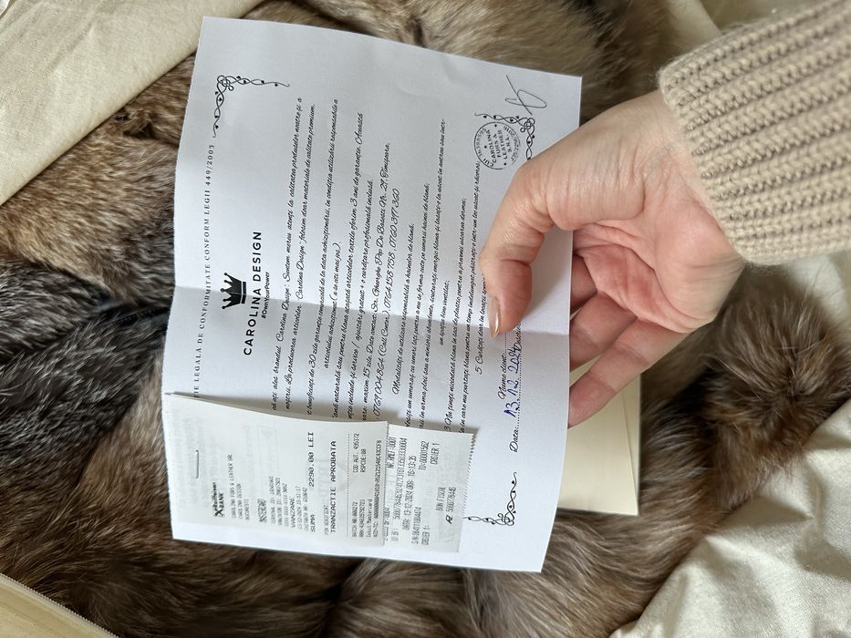 Blana vulpe polara masura S Carolina