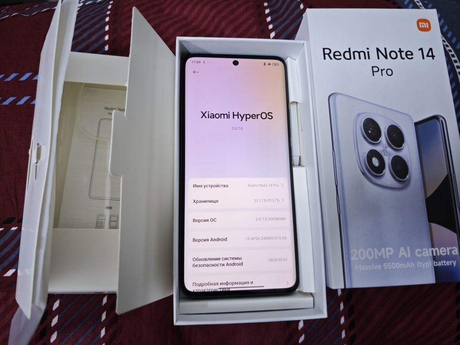 Redmi Note 14 Pro 5G.  512 черный