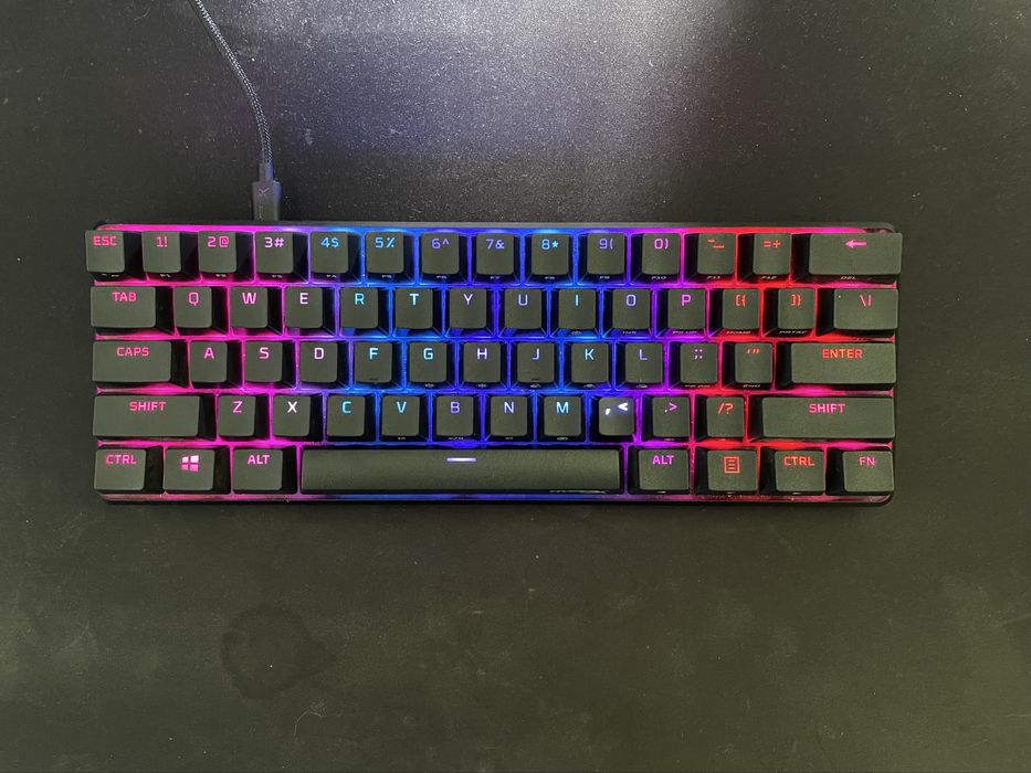 Tastatură HyperX Alloy Origins 60 (US Layout, 60%, red switches)
