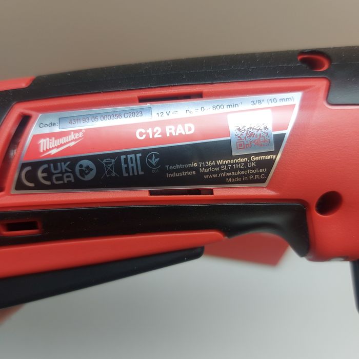 ПРОМОЦИЯ.Акумулаторен ъглов винтоверт Milwaukee C12 RAD-0
