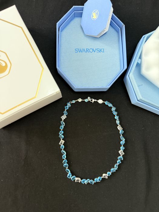 Colier swarovski gema baby blue