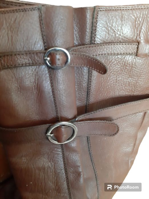 Cizme înalte din piele