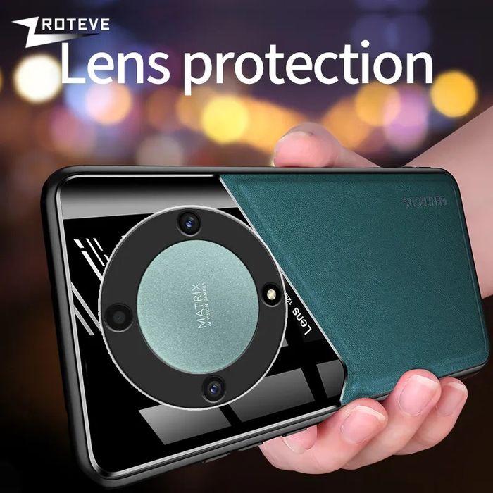 Honor Magic 8 Lite / 6 Lite /5 Lite/ GENEROUS Кожен кейс гръб с магнит