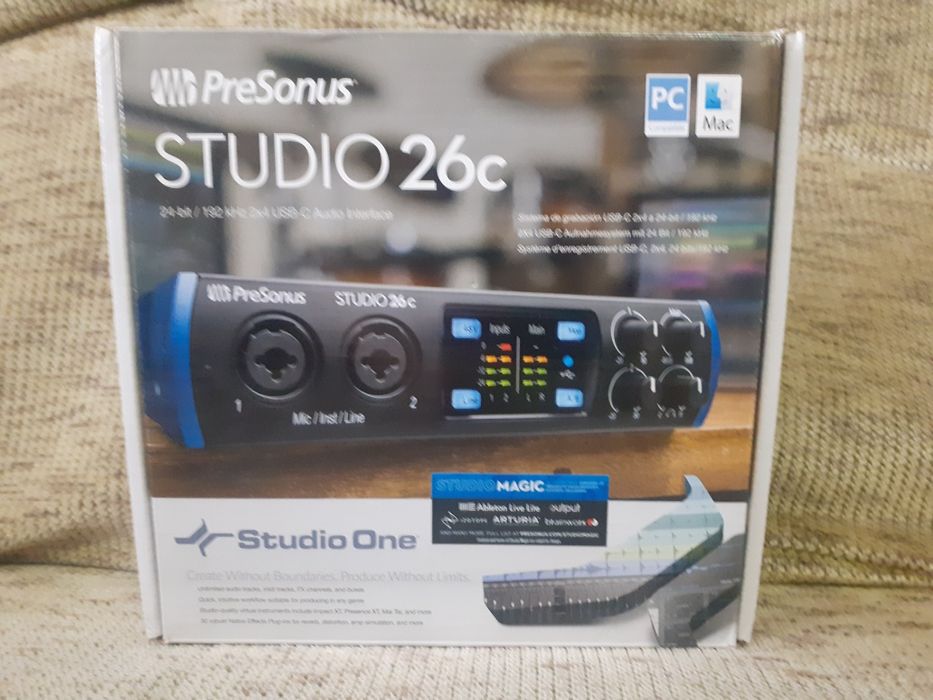 "Presonus studio 26C" студийная звуковая карта ,новая ,продам.